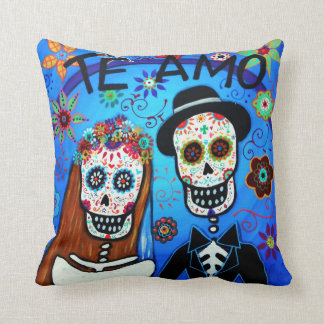 WEDDING MATRIMONIO DIA DE LOS MUERTOS PILLOW