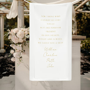 Wedding, Memorial Banner, Elegant, Script Font Banner