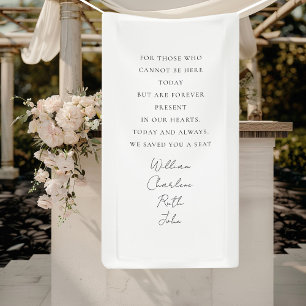 Wedding, Memorial Banner, Elegant, Script Font Banner