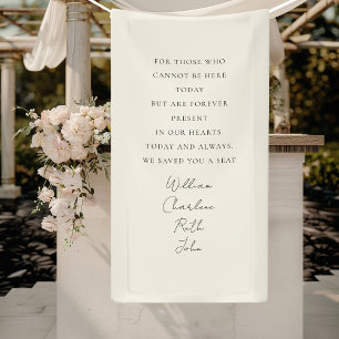 Wedding, Memorial Banner, Elegant, Script Font Banner