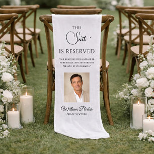 Wedding Memorial Father Of The Bride Chair Banners Short Table Runner