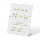 Wedding Memorial Gold Personalized Loving Memory