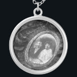 Wedding Memorial Loved One Photo Charm Silver Plated Necklace<br><div class="desc">// Note: photo used is a placeholder image only. You will need to replace with your own photo before ordering/ printing. If you need help with this please contact me.</div>