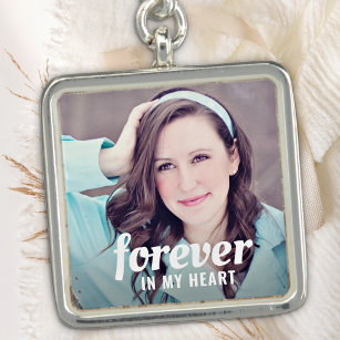 BOPREINA Personalized Wedding Bouquet Photo Charm Custom Bouquet Charms for Wedding Memory Bridal Lacy Photo Charm You Are Always in My Heart Charm