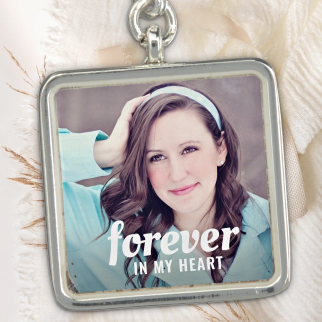 Wedding Memorial Modern Personalized Photo Bouquet Charm (Creator Uploaded)