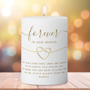 Wedding Memorial Pillar Candle