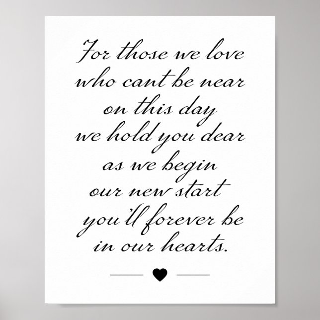 Wedding Memorial Sign (Front)