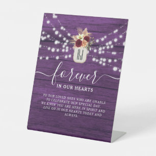 Wedding Memorial Table Pedestal Sign