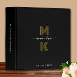 Wedding Memories Monogram Elegant Minimal Black 3 Ring Binder<br><div class="desc">Celebrate your cherished wedding memories with our exquisite Wedding Black and Gold Elegant Monogrammed Design. This sophisticated guest book is more than just a registry—it's a timeless keepsake that captures the essence of your special day. The monogram design adds a personalized touch, making this guest book a true reflection of...</div>