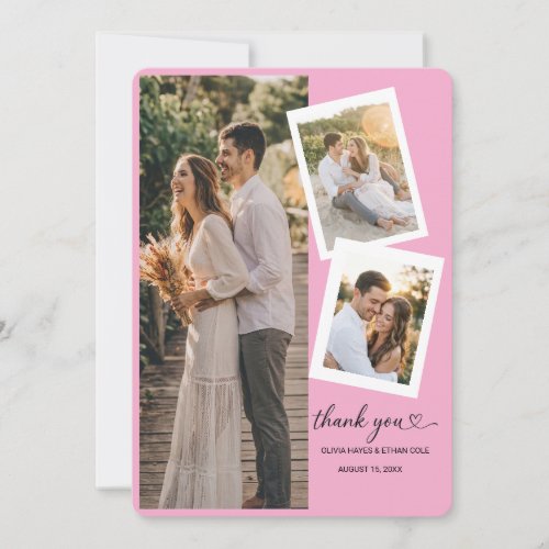 Wedding Memories Photo Thank You Card