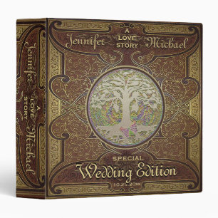 Wedding Memory Scrapbook / Guest Book 3 Ring Binder