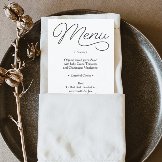 Wedding Menu  - Bridal Shower Menu - Beloved (Creator Uploaded)
