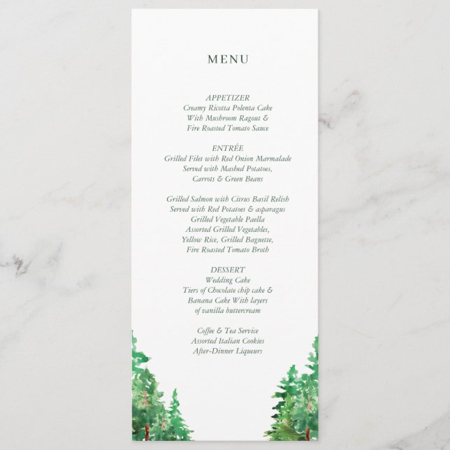 WEDDING MENU CARD (Front)