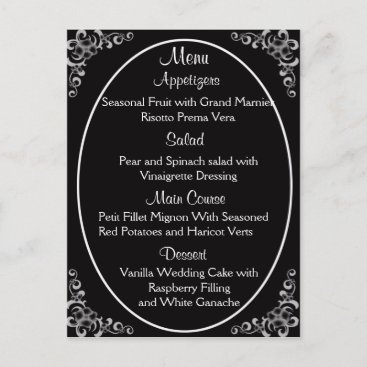 Wedding Menu Cards