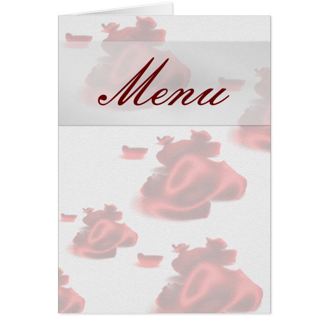 Wedding Menu Cards (Front)