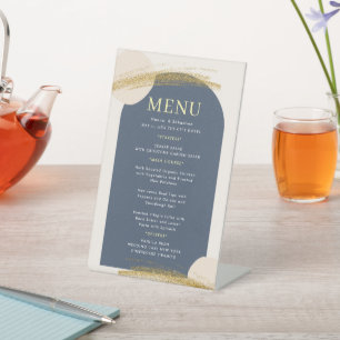 Wedding Menu Pedestal Sign
