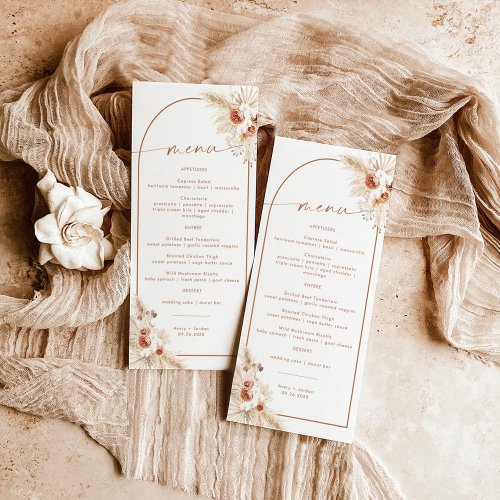 Wedding Menu  Thank You Note  Boho Napkin Note