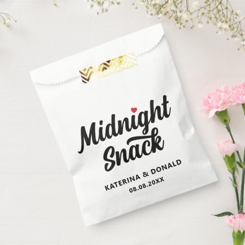 Wedding Midnight Snack Favor Bag