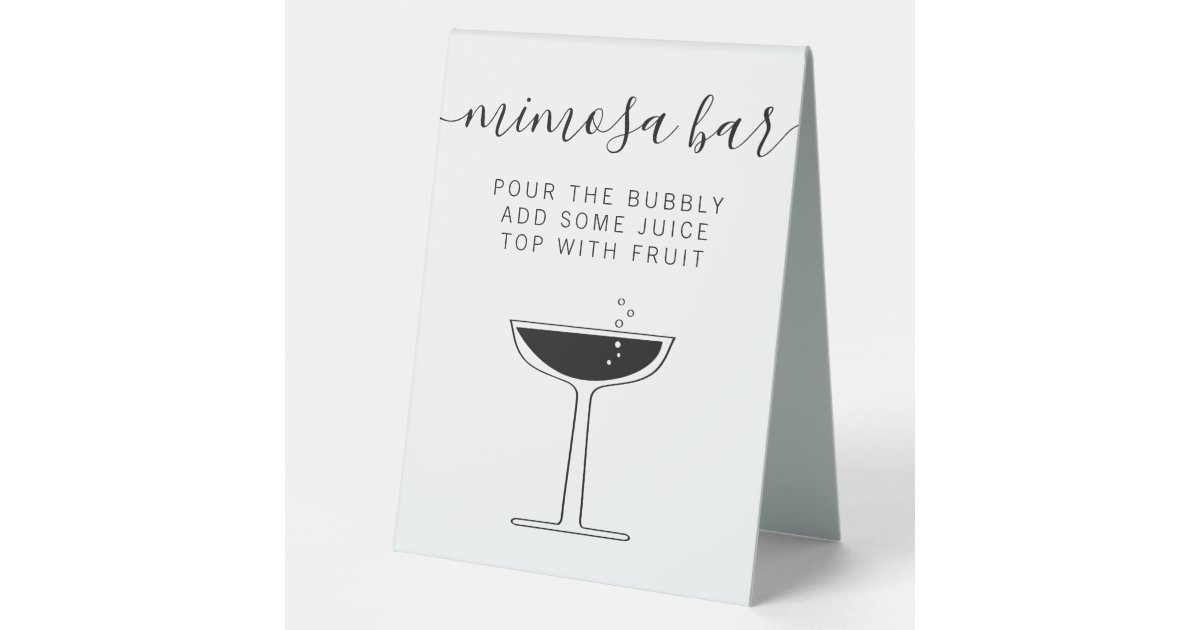 Custom Mimosa Bar Sign, Bridal Shower and Wedding Bar Menu Sign and  Cocktail Bar Sign for wedding and special events