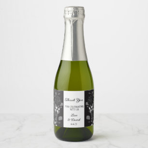 Wedding Mini Sparkling Wine Bottle Labels