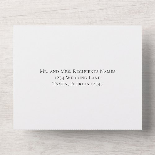 Wedding Minimalist Template Guest Recipients Names