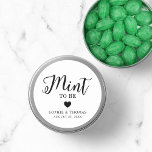 Wedding Mint to Be Classic Round Sticker<br><div class="desc">Stylish Mint to Be wedding sticker. Personalize it by replacing the placeholder text with your own information. For more options such as to change the font and it's size/color or the spacing between letters click the "Customize" button. *Please note that the Zazzle Watermark that appears in the zoom preview will...</div>