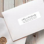 Wedding Modern Elegant Chic Guest Names & Address Sticker<br><div class="desc">Composed of simple sans serif and playful script typography. These elements are simple,  elegant,  and modern. This has 30 smaller stickers in a sheet. 
 
 This is designed by White Paper Birch Co. exclusive for Zazzle.
 
 Available here:
 http://www.zazzle.com/store/whitepaperbirch</div>