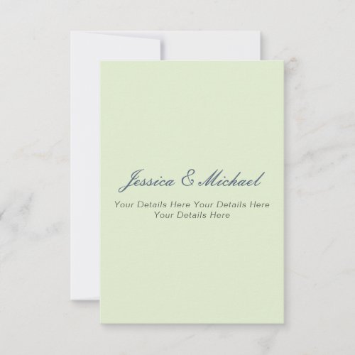 Wedding Modern Elegant Plain Simple Professional Thank You Card