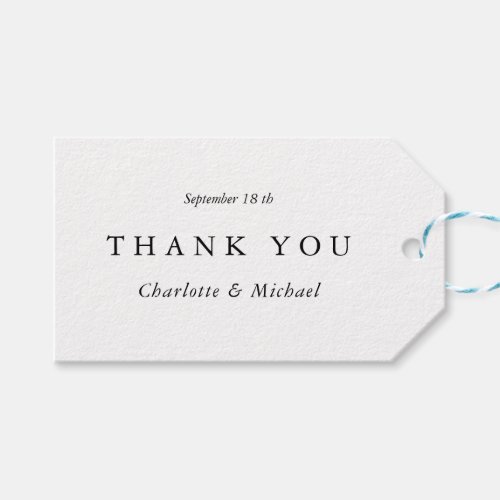 Wedding Modern  Minimal Thank you  Gift Tags