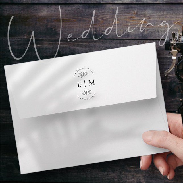 Wedding Modern Minimalist Elegant Chic Envelope (Creator Uploaded)