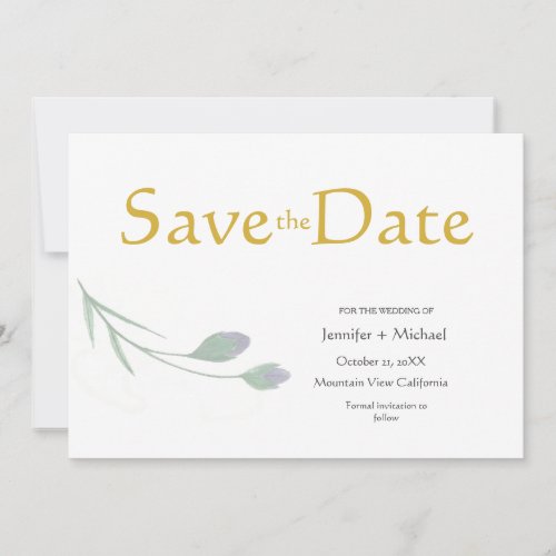 Wedding Modern Minimalist Plain Calligraphy Script Invitation