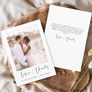 Wedding Modern Minimalist Thank You Cards Flyer