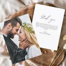 Wedding Modern Minimalist Thank You Cards Flyer