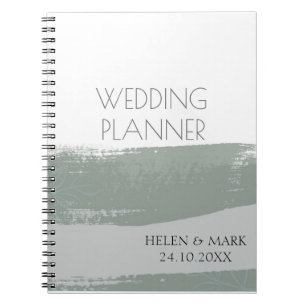 Wedding Modern planner Spiral Photo Notebook