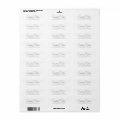 Wedding Modern Simple Chic Script Return Address Label | Zazzle
