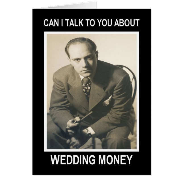 Wedding Money - FUNNY Cards (Front)