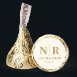 Wedding Monogram Bride And Groom Initials Hershey®'s Kisses®<br><div class="desc">Indulge in sweet sophistication with our Wedding Monogram Bride And Groom Initials Hershey's Kisses®, the perfect blend of minimalist elegance and irresistible charm for your special day. Featuring a minimalist wedding monogram for the couple, these Hershey's Kisses® are the epitome of chic simplicity. The bride and groom initials, elegantly displayed...</div>