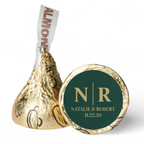 Wedding Monogram Bride And Groom Initials Hershey®'s Kisses®