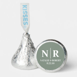 Wedding Monogram Bride And Groom Initials Hershey®'s Kisses®