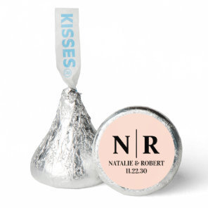 Wedding Monogram Bride And Groom Initials Hershey®'s Kisses®