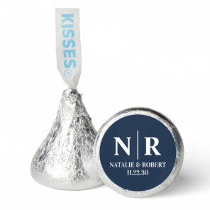 Wedding Monogram Bride And Groom Initials Hershey®'s Kisses®