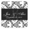 Wedding Monogram Bride Groom Date Paisley Seals