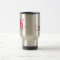 Wedding Monogram Bride Groom Date Pink Travel Mugs
