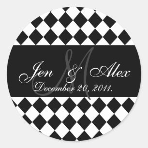 Wedding Monogram Bride Groom Date Seal