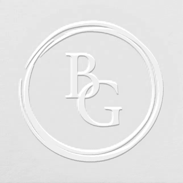 wedding monogram embosser Zazzle