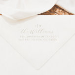 Wedding Monogram | Family Name & Return Address Embosser<br><div class="desc">This simple and elegant wedding embosser design features your two initials,  followed by your family name in chic script lettering. Below,  your return address is in classic serif typography. View the collection linked on this page or visit our store for more wedding embosser designs.</div>