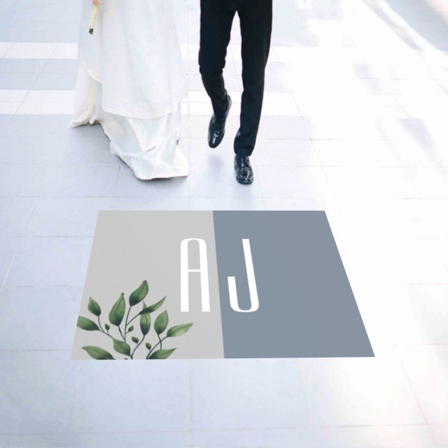 Wedding Monogram Floor Decals (Wedding)