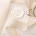 Wedding Monogram Initials White Wax Seal Stamp<br><div class="desc">Monogram Wedding Initials Wax Seal Stamp in White for Wedding/Bridal Shower/Bridal Party. You can change the color as per your requirement. More products for Black and White wedding are in this collection below.</div>
