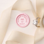 Wedding Monogram Script Personalized Names Wax Seal Stamp<br><div class="desc">Wedding Monogram Script Personalized Names Wax Seal Stamp features your personalized monogram in elegant modern script typography with your custom names,  wedding date and accented with a love heart. Perfect for wedding seals,  wine bottles,  wedding favors and lots more. Designed by Evco Studio www.zazzle.com/store/evcostudio</div>