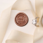 Wedding Monogram Script Personalized Names Wax Seal Stamp<br><div class="desc">Wedding Monogram Script Personalized Names Wax Seal Stamp features your personalized monogram in elegant modern calligraphy script typography with your custom names and wedding date. Perfect for wedding seals,  wine bottles,  wedding favors and lots more. Designed by Evco Studio www.zazzle.com/store/evcostudio</div>